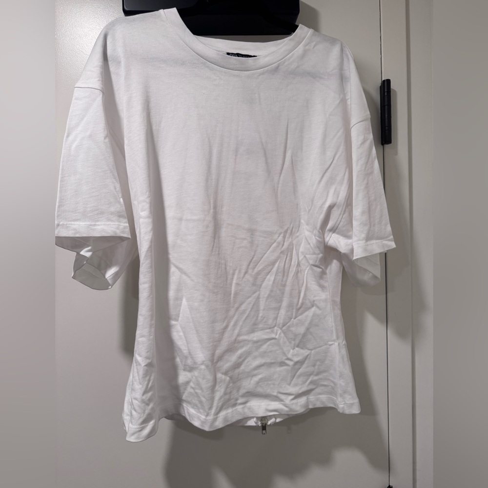 Zara Zippered Back Top